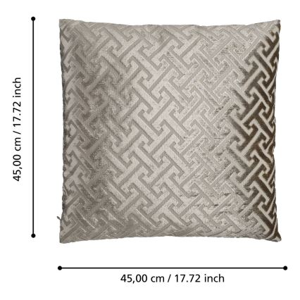 Eglo - Almohada decorativa 45x45 cm beige