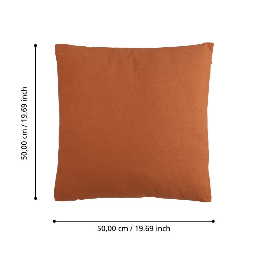 Eglo 420085 - Cojín decorativo ILES 50x50 cm naranja