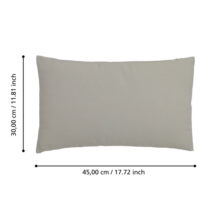 Eglo 420089 - Cojín decorativo ILES 30x45 cm gris