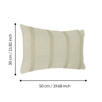 Eglo 420111 - Cojín decorativo BETAMPONA 30x50 cm beige