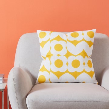 Eglo 420245 - Cojín decorativo TSUNAN 45x45 cm amarillo