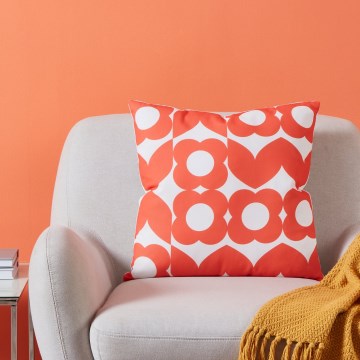 Eglo 420247 - Cojín decorativo TSUNAN 45x45 cm naranja