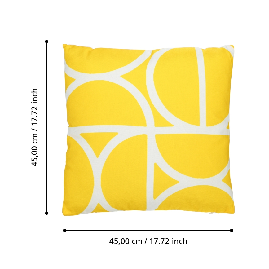 Eglo 420248 - Cojín decorativo TSUNAN 45x45 cm amarillo