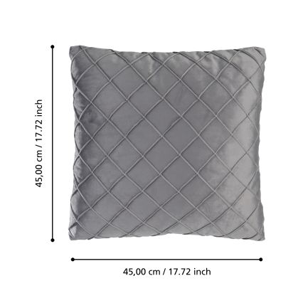 Eglo 420254 - Cojín decorativo SHOURA 45x45 cm gris