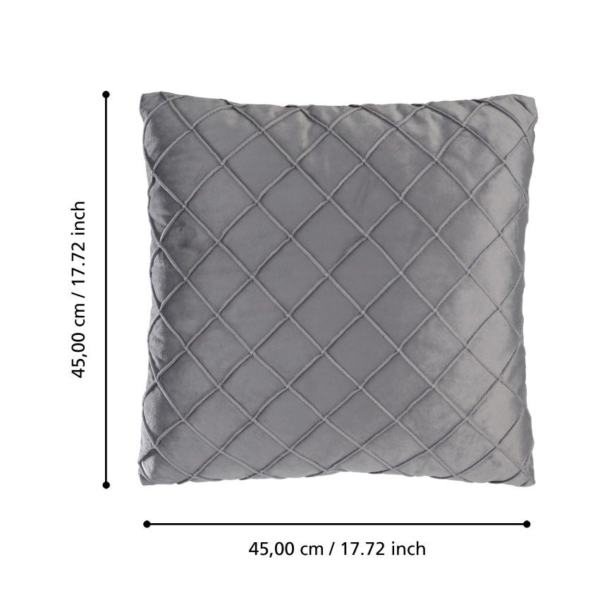 Eglo 420254 - Cojín decorativo SHOURA 45x45 cm gris