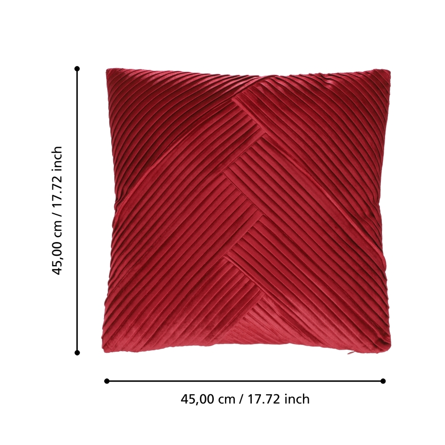 Eglo 420265 - Cojín decorativo SHOURA 45x45 cm, rojo