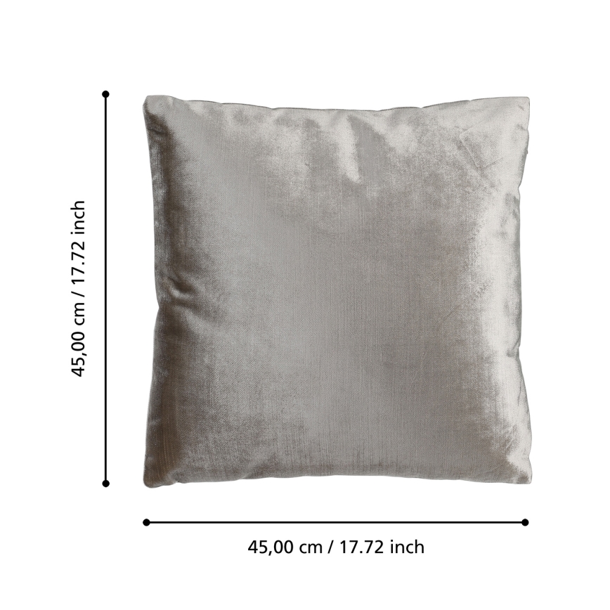 Eglo 420267 - Cojín decorativo SINGU 45x45 cm gris