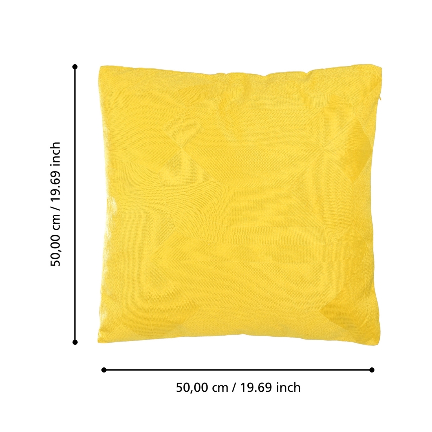 Eglo 420289 - Cojín decorativo BERHALA 50x50 cm amarillo
