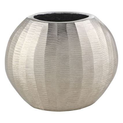 Eglo - Jarrón de metal 13x15 cm plata