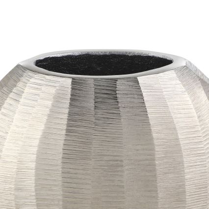 Eglo - Jarrón de metal 13x15 cm plata