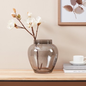 Eglo 421211 - Jarrón de vidrio ASINDRO 23,5x22 cm negro/ahumado