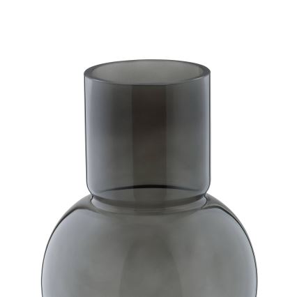 Eglo - Jarrón de cristal 28x15,5 cm negro