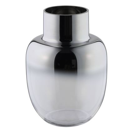 Eglo - Jarrón de cristal 20x14 cm plata