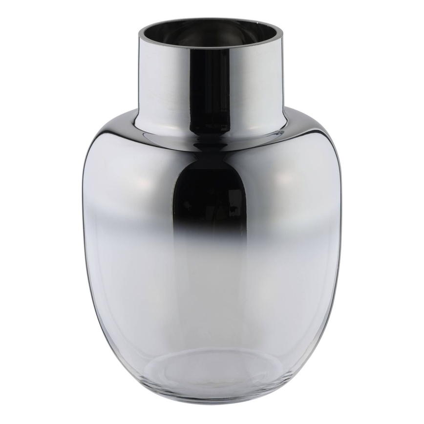 Eglo - Jarrón de cristal 20x14 cm plata