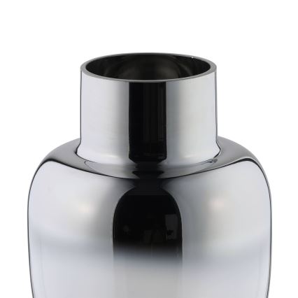 Eglo - Jarrón de cristal 20x14 cm plata