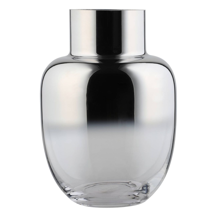 Eglo - Jarrón de cristal 20x14 cm plata