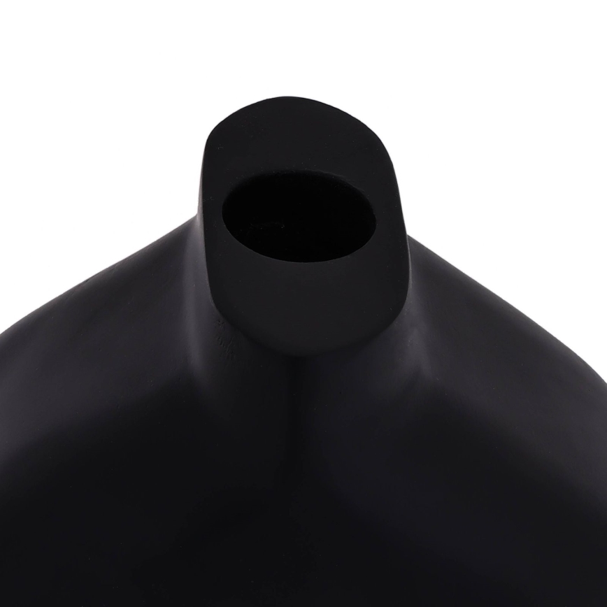 Eglo - Jarrón de madera 16,5x18 cm negro