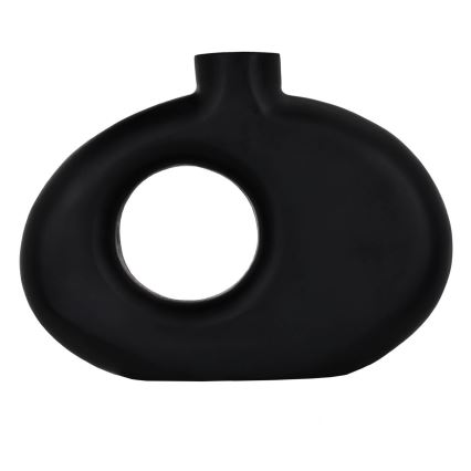 Eglo - Jarrón de madera 18x25,5 cm negro