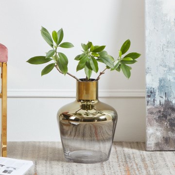 Eglo 421368 - Jarrón de cristal SAMUNTAI 32x25 cm dorado