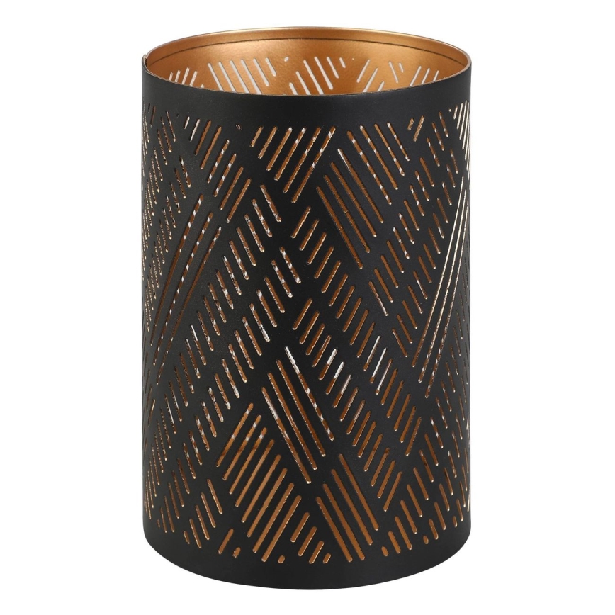 Eglo - Candelabro 15x10 cm negro/dorado