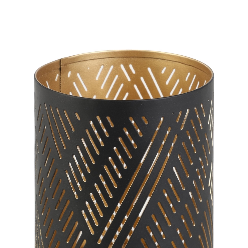 Eglo - Candelabro 10x7,5 cm negro/dorado