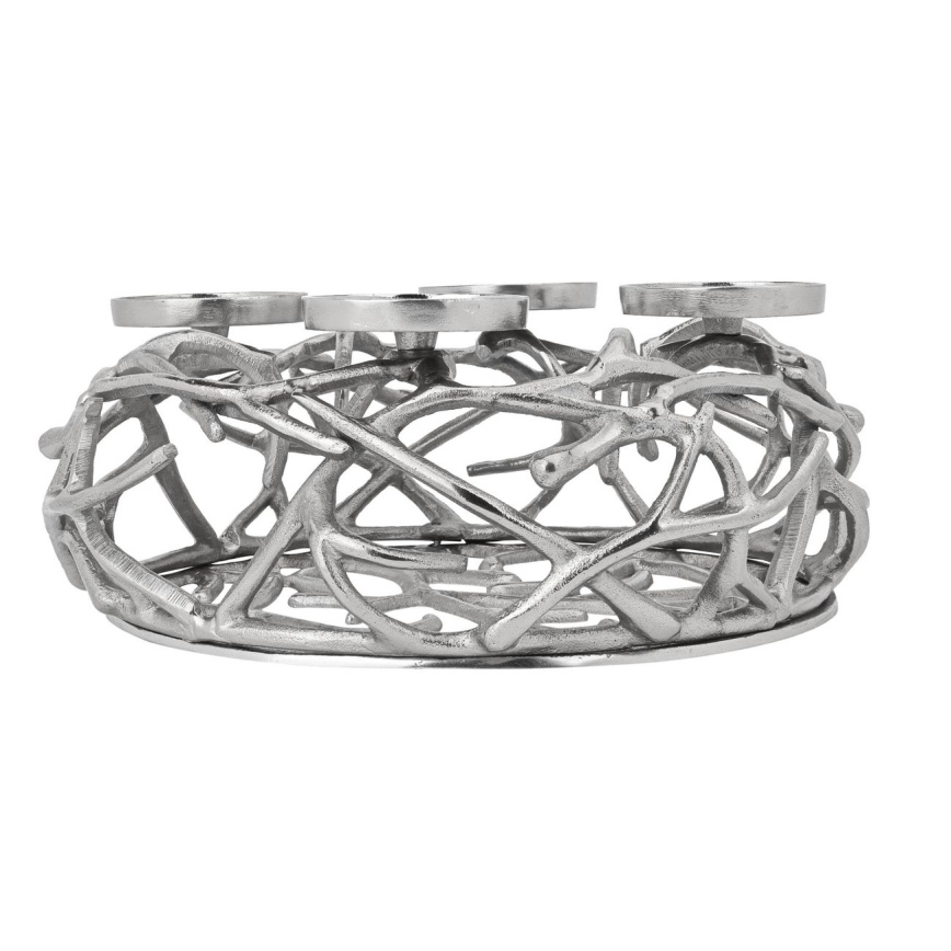 Eglo - Candelabro 13,5x35 cm plata