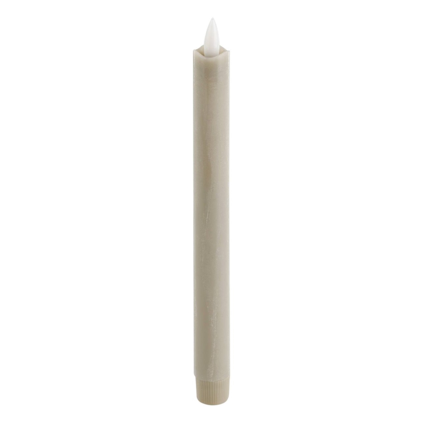 Eglo - JUEGO 2x Vela LED LED/1xAAA 24,5 cm beige