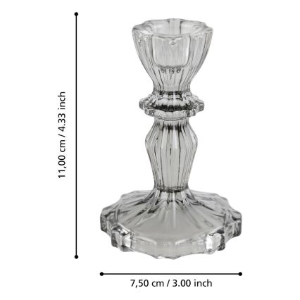 Eglo - Candelabro 11x7,5 cm gris