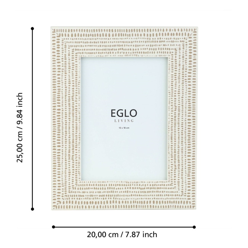 Eglo - Marco de fotos 13x18 cm color crema