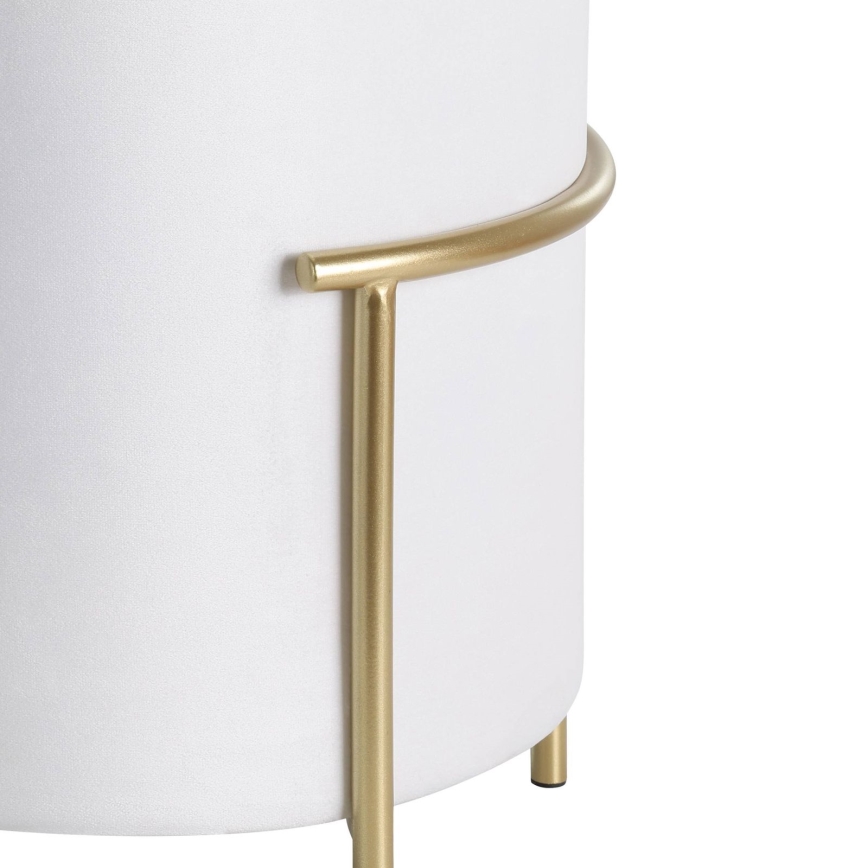 Eglo - Taburete 46x41 cm blanco/dorado