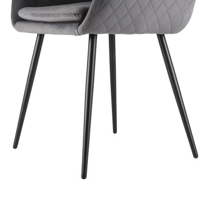 Eglo - Silla de comedor 87,5x58,5 cm gris