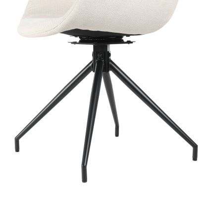 Eglo - Silla de comedor 82x58 cm color crema/negro