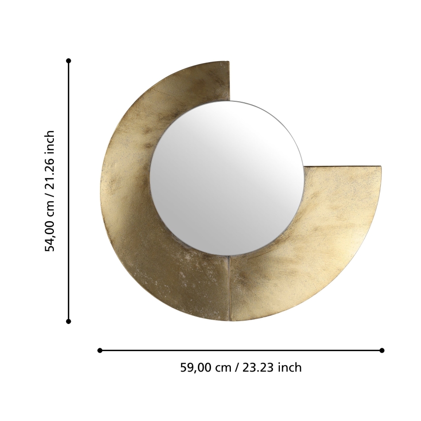 Eglo 425078 - Espejo de pared TOAMASINA 54x59 cm dorado