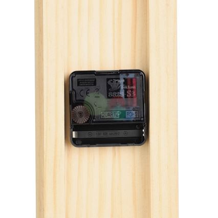 Eglo - Reloj de pared 1xAA 56x40 cm madera/metal