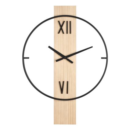 Eglo - Reloj de pared 1xAA 56x40 cm madera/metal