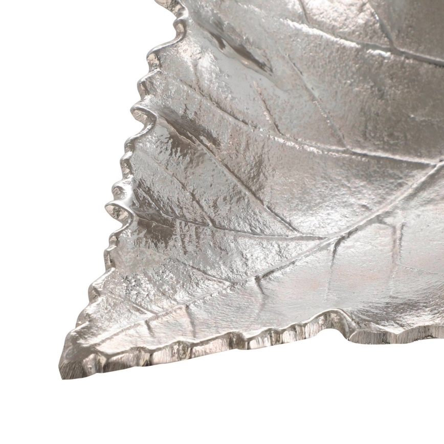 Eglo - Bandeja decorativa 18,5x23,5 cm hoja/plata