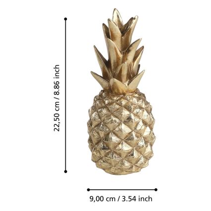 Eglo - Decoración 22,5x9 cm resina/dorado