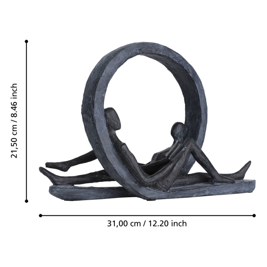 Eglo - Decoración de metal 21,5x31 cm resina