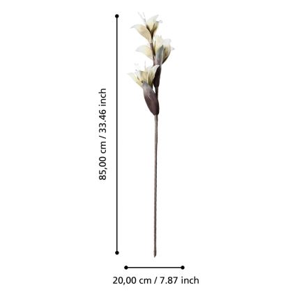 Eglo - Flor artificial 85 cm blanco