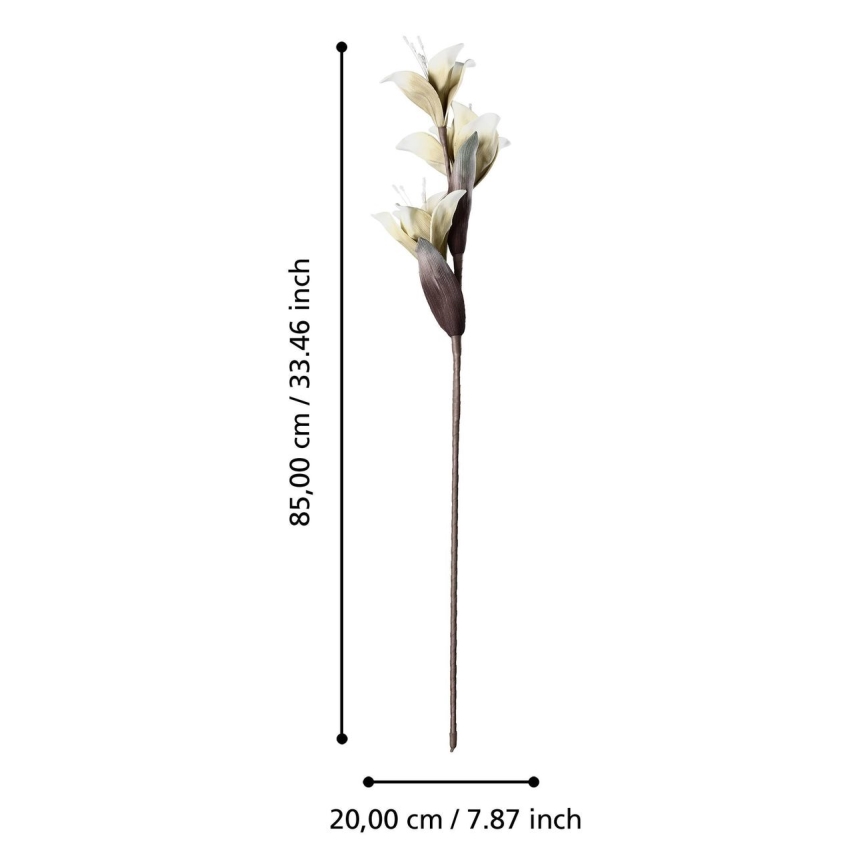 Eglo - Flor artificial 85 cm blanco