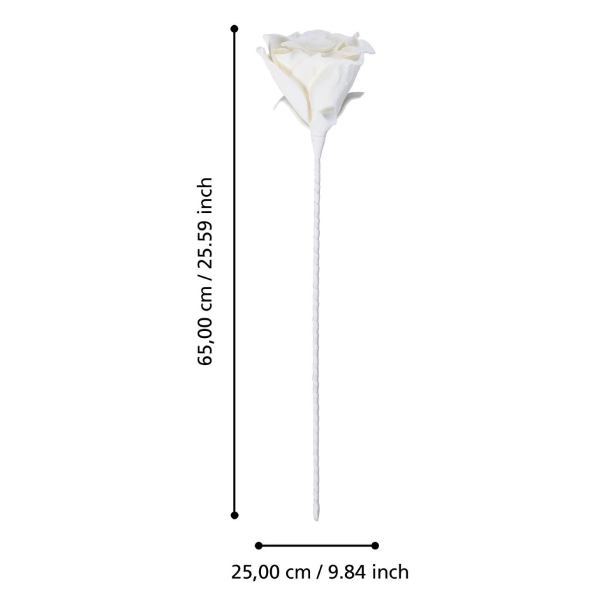 Eglo - Flor artificial 65 cm blanco