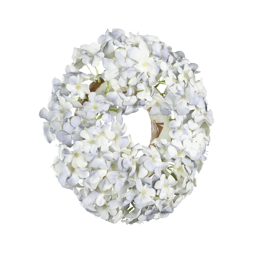 Eglo 428206 - Corona de flores artificiales SOLVANG d. 35 cm azul