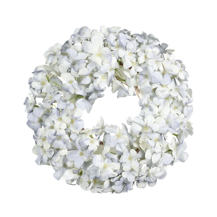 Eglo 428206 - Corona de flores artificiales SOLVANG d. 35 cm azul