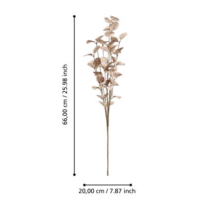 Eglo - Flor artificial 66 cm beige