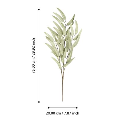 Eglo - Flor artificial 76 cm Verde