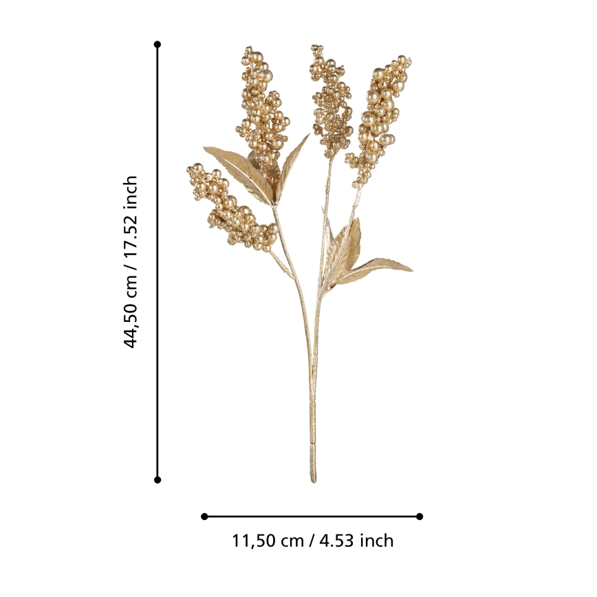 Eglo - Flor artificial 44,5 cm dorado