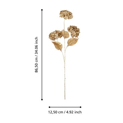 Eglo - Flor artificial  86,5 cm dorado