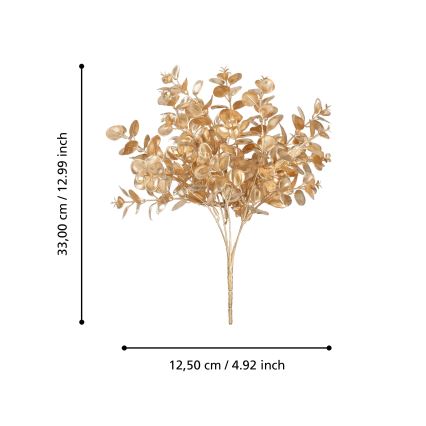 Eglo - Flor artificial 33 cm dorado