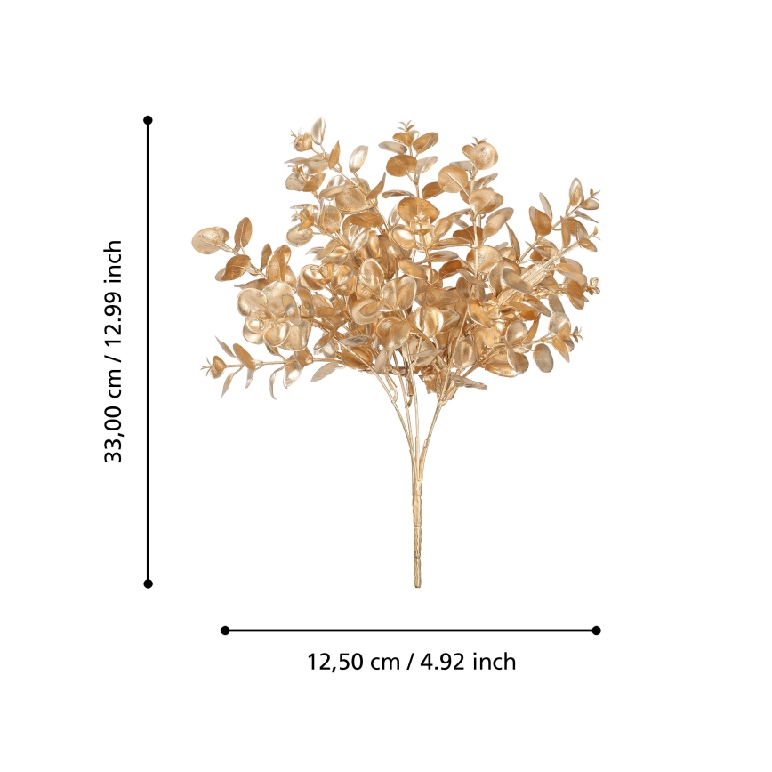 Eglo - Flor artificial 33 cm dorado