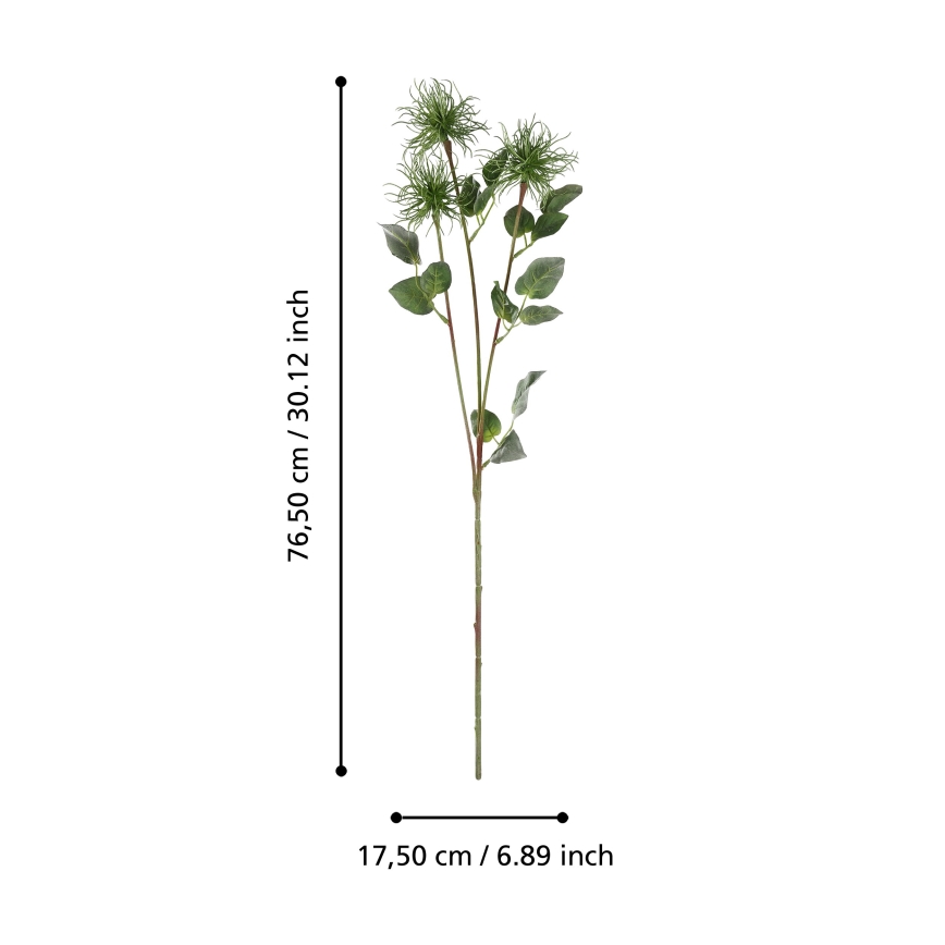 Eglo - Flor artificial 76,5 cm Verde